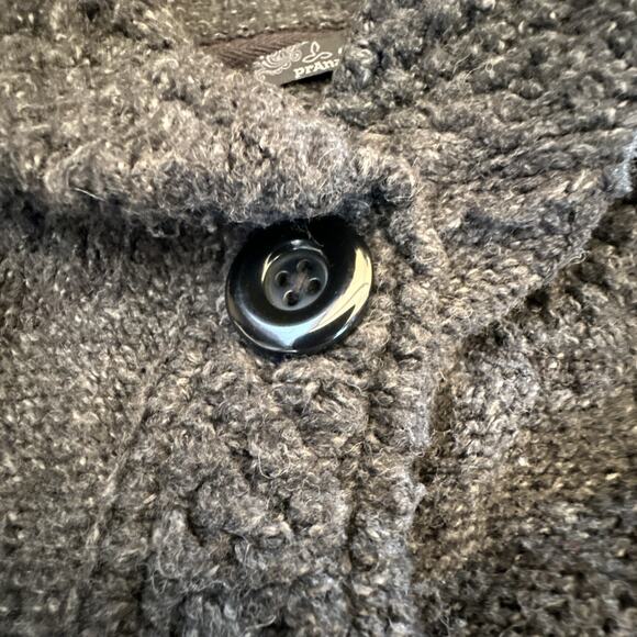 Prana Elsin Cardigan Sweater Womens XS Gray Heavy Duster Cottagecore Boho - Picture 3 of 16